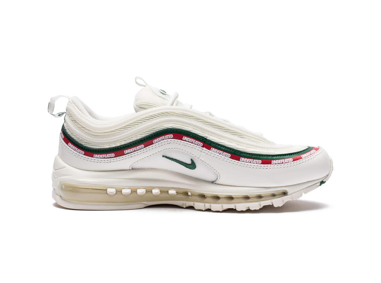 green and red air max 97