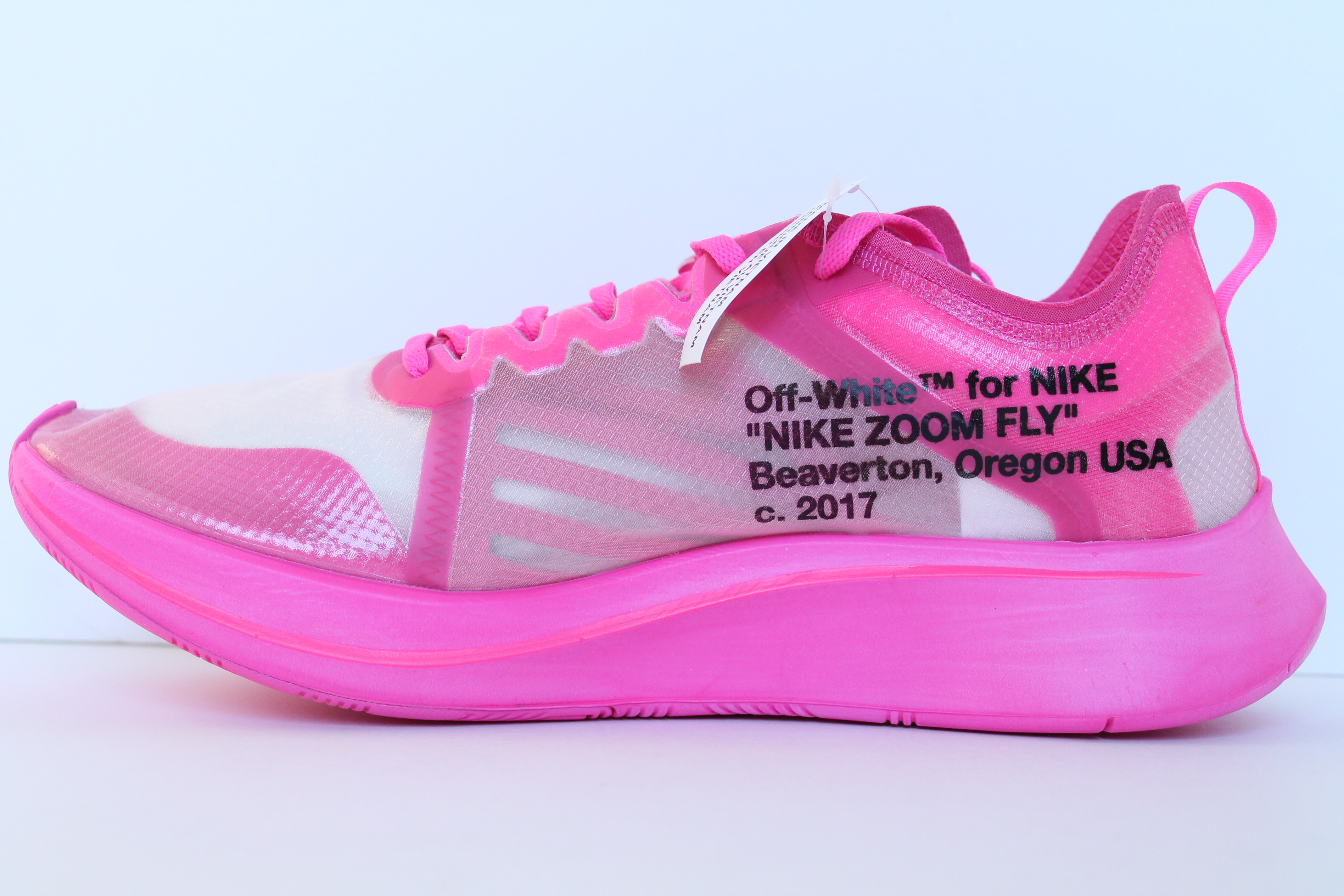 nike off white fly zoom pink