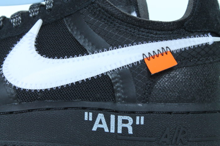 nike air force one x off white black