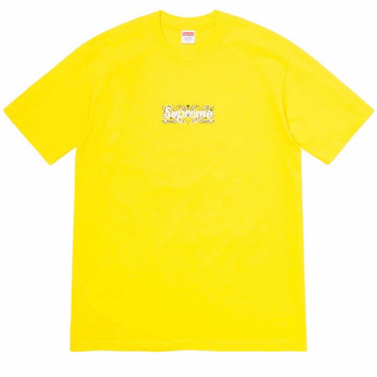 Supreme Bandana Box Logo Tee â Yellow - AuthentKicks