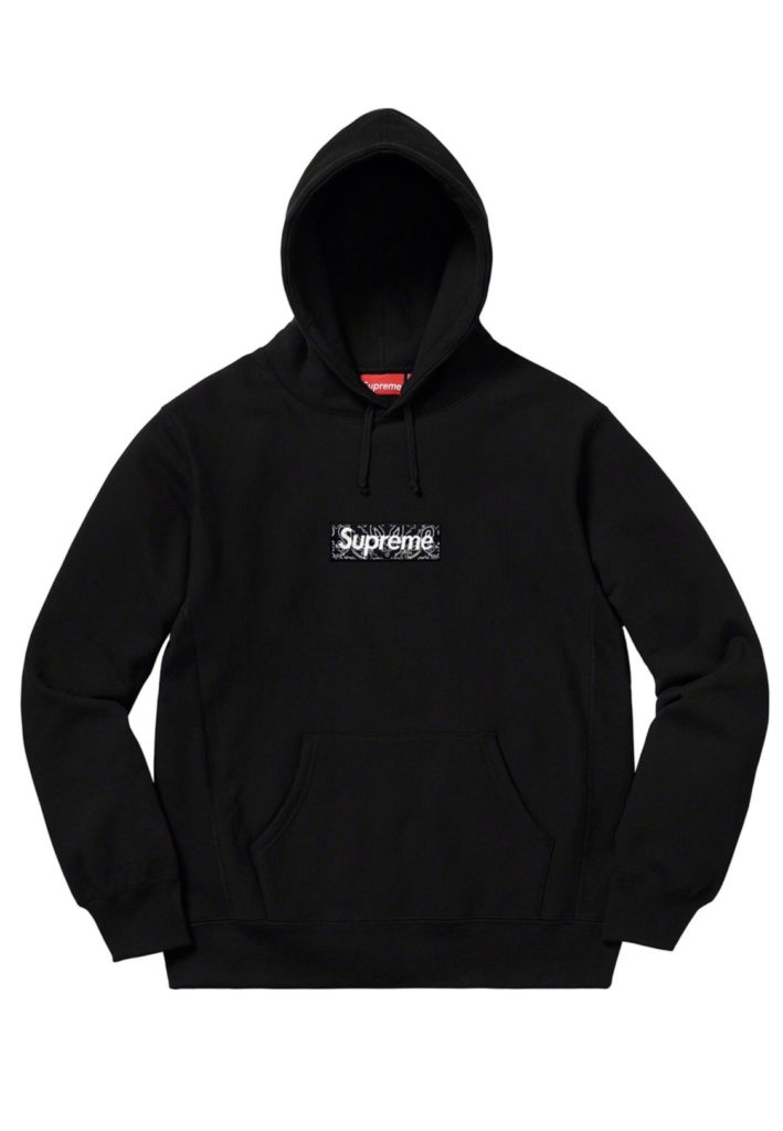 Supreme Bandana Box Logo Hooded Sweatshirt – Black - AuthentKicks