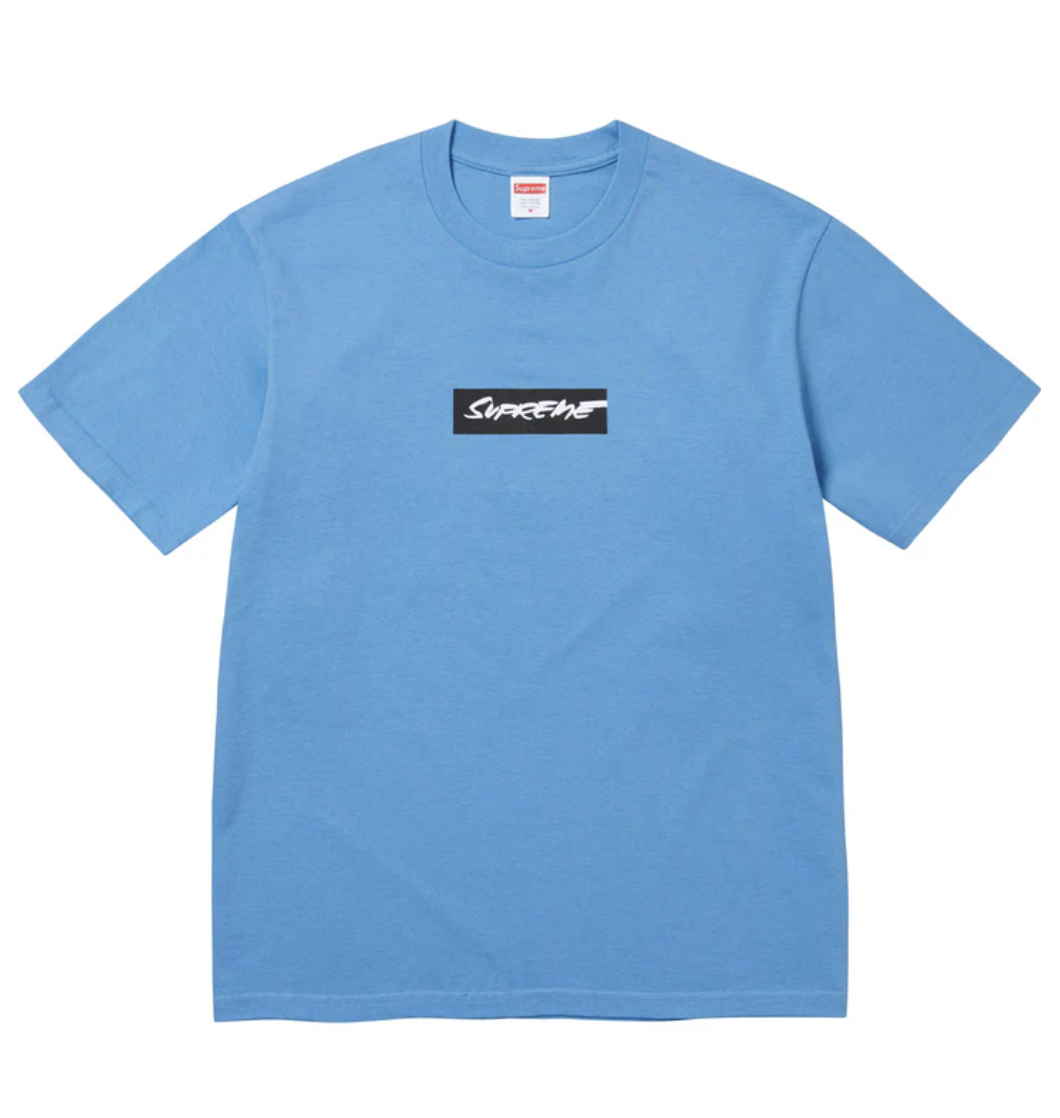 Supreme Futura Box Logo Tee Bright Blue - AuthentKicks